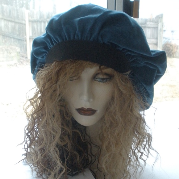 Super Floppy Gypsy Velvet Stevie Nicks Beret - Picture 5 of 8